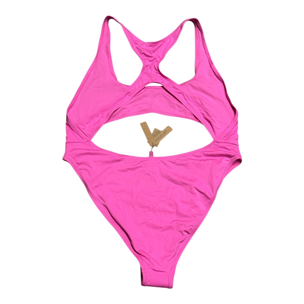 SKIMS Signature Swim Cut Out Monokini Taffy Pink 2X SW-MKN-0012 NWT - Picture 4 of 6